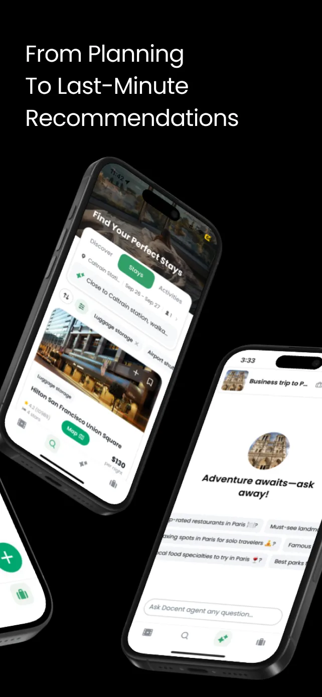 Interact with our AI through an intuitive chat interface to shape your journey.